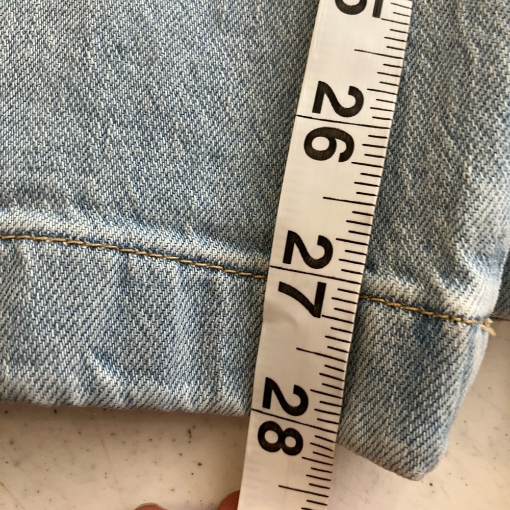 Banana‎ Republic Mid Rise Tapered Barrel Jean Sz M Light Wash 90's Casual NEW!! - Picture 8 of 9